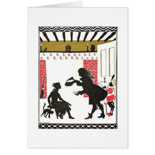 Vintage - Assepoester slipper Silhouette, (Voorkant)