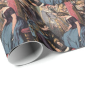 Vintage Assepoester, uitgerust met de glazen schui Cadeaupapier (Rol Hoek)