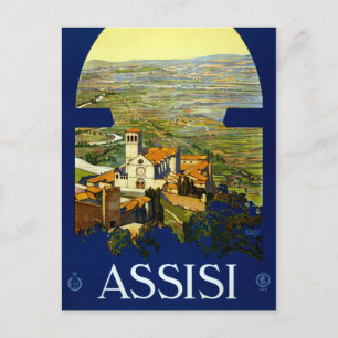 Vintage Assisi Italië Reis Briefkaart