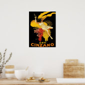Vintage Asti Cinzano by Cappiello Poster (Keuken)