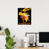 Vintage Asti Cinzano door Cappiello Poster (Thuiskantoor)