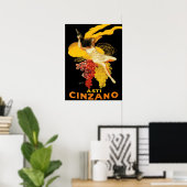Vintage Asti Cinzano door Cappiello Poster (Thuiskantoor)