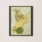 Vintage Astrologie Steenbok Sterrenbeeld Dierenrie Legpuzzel (Verticaal)