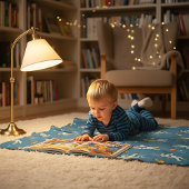 Vintage Astronauts Fleece Deken