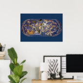 Vintage astronomie hemelse fresco, sterrenbeelden poster (Thuiskantoor)