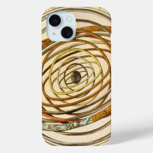 Vintage Astronomie Omloop Planeten, Andreas Cellar Case-Mate iPhone Case (Achterkant)
