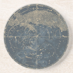 Vintage Astronomy Stars of the Northern Hemisphere Zandsteen Onderzetter