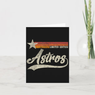 Vintage Astros Retro Stijl 70s 80s Voornaam Kaart
