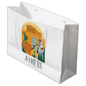 Vintage Athens Greece Travel – Parthenon Groot Cadeauzakje (Voorkant Gekanteld)