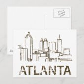 Vintage Atlanta Briefkaart (Voorkant / Achterkant)
