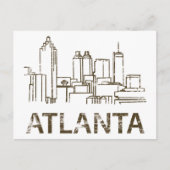 Vintage Atlanta Briefkaart (Voorkant)