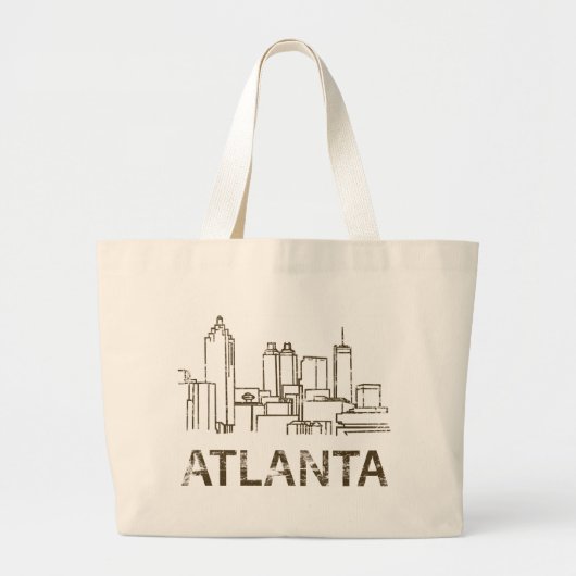 Vintage Atlanta Grote Tote Bag (Voorkant)