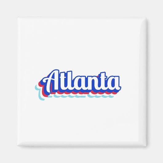 Vintage Atlanta Magneet (Voorkant)