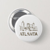 Vintage Atlanta Ronde Button 5,7 Cm (Voorkant /achterkant)