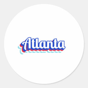 Vintage Atlanta Ronde Sticker