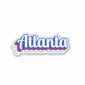 Vintage Atlanta Sticker (Voorkant)