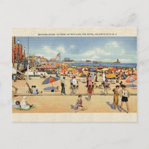 Vintage Atlantic City New Jersey Postcard Briefkaart