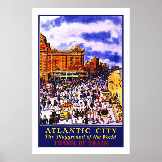 Vintage, Atlantic City Poster (Voorkant)