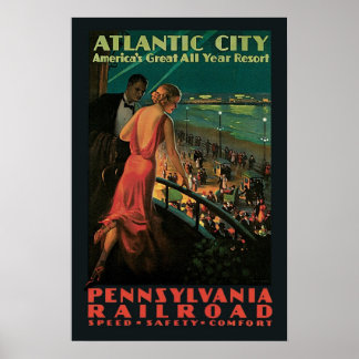 Vintage, Atlantic City Poster