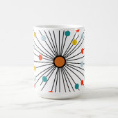 Vintage Atomic Dot Retro Koffiemok (Center)