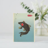 Vintage Audio Koi Briefkaart (Staand voorkant)