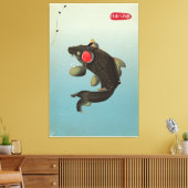 Vintage Audio Koi Canvas Afdruk (Insitu (Woonkamer))