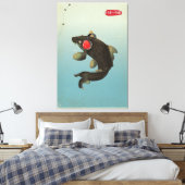 Vintage Audio Koi Canvas Afdruk (Insitu (Slaapkamer))