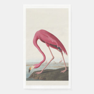Vintage Audubon Amerikaanse Flamingo Roze Vogel Ku Servet