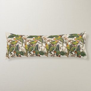 Vintage Audubon Carolina Parkiet Vogel Kunst Lichaamskussen