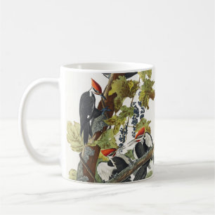 Vintage Audubon Grote Specht Vogelkunst Koffiemok