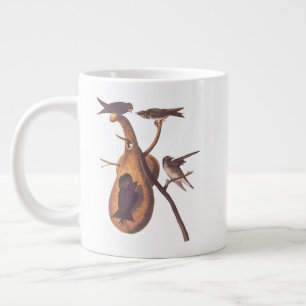 Vintage Audubon Paarse Purperzwaluw Vogel Grote Koffiekop