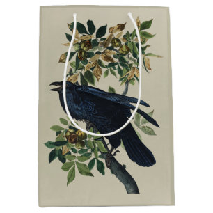 Vintage Audubon Raaf Vogel Natuur Kunst Medium Cadeauzakje