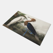 Vintage Audubon Rode Reiger Vogel Kunst Deurmat (Schuin)