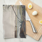 Vintage Audubon Wulp Vogel Kunst Theedoek (Quarter Fold)