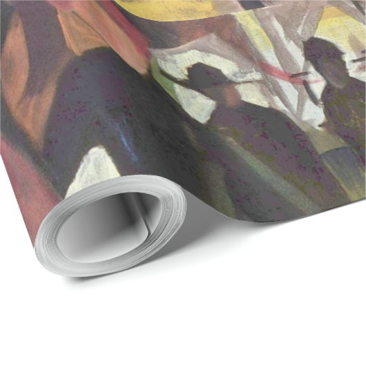 Vintage August Macke Farewell Cadeaupapier (Rol Hoek)