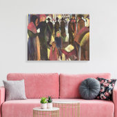 Vintage August Macke Farewell Canvas Afdruk (Insitu (Woonkamer))