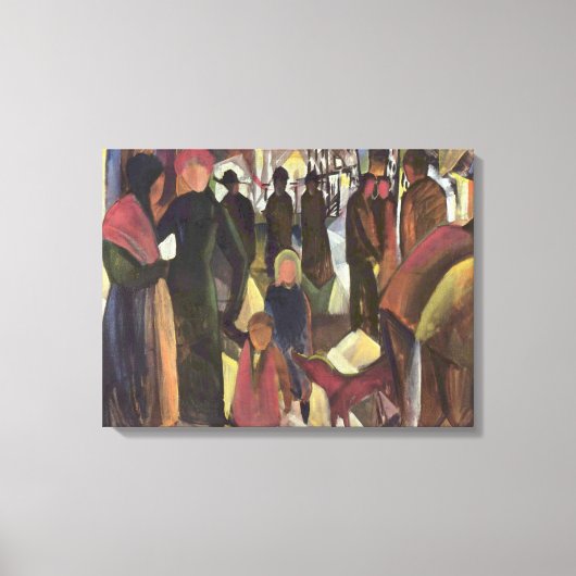 Vintage August Macke Farewell Canvas Afdruk (Voorkant)