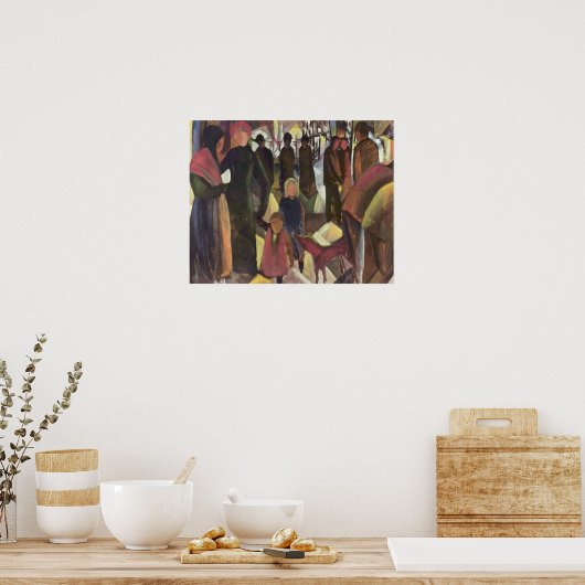 Vintage August Macke Farewell Poster (Keuken)