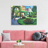 Vintage August Macke Garden Afbeelding Canvas Afdruk (Insitu (Woonkamer))