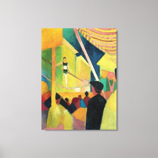 Vintage August Macke Tightrope Walker Canvas Afdruk (Voorkant)