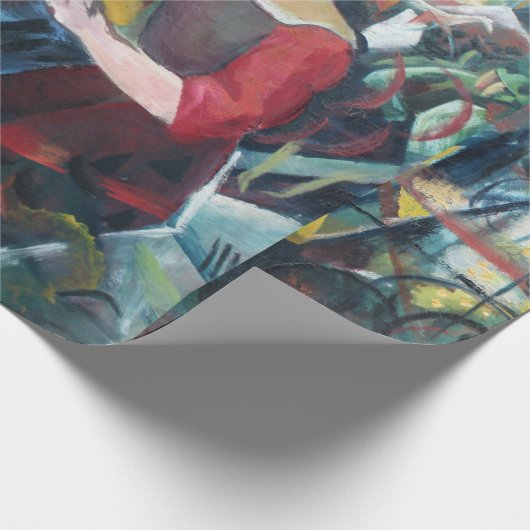 Vintage August Macke Two Girls Cadeaupapier (Hoek)