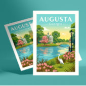 Vintage Augusta Georgia Briefkaart