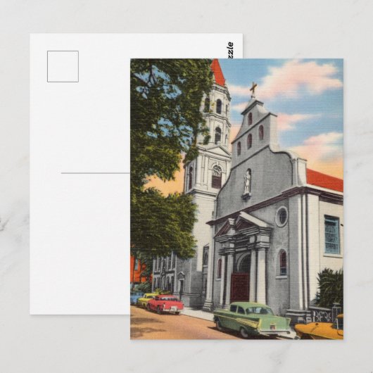 Vintage Augustine Florida Briefkaart (Voorkant / Achterkant)