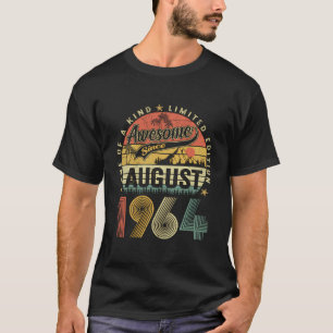 Vintage augustus 1964 59 jaar oud 59e verjaardagsc t-shirt