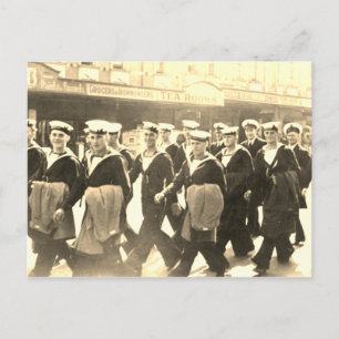 Vintage Aussie Sailors Briefkaart