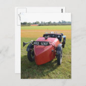 Vintage Austin 7 Sportscar Briefkaart (Voorkant / Achterkant)