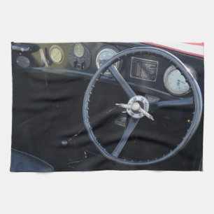 Vintage Austin Seven dashboard Theedoek