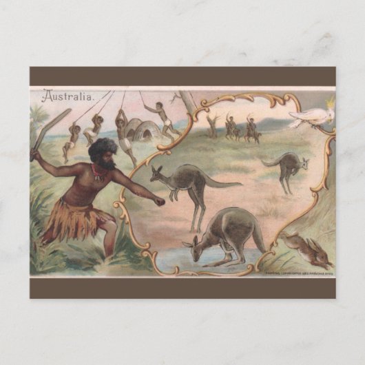 Vintage Australia Briefkaart (Voorkant)
