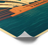 Vintage Australia Sydney Opera House Poster (Hoek)