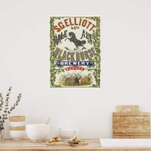 Vintage Australische brouwerij Adverteren Poster